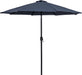 Fiji - Aluminum Patio Umbrella With Round Teak And Black Base - Simple Home Plus