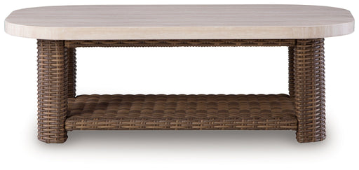 Dolan Creek - Rectangular Cocktail Table - Beige / Brown - Simple Home Plus