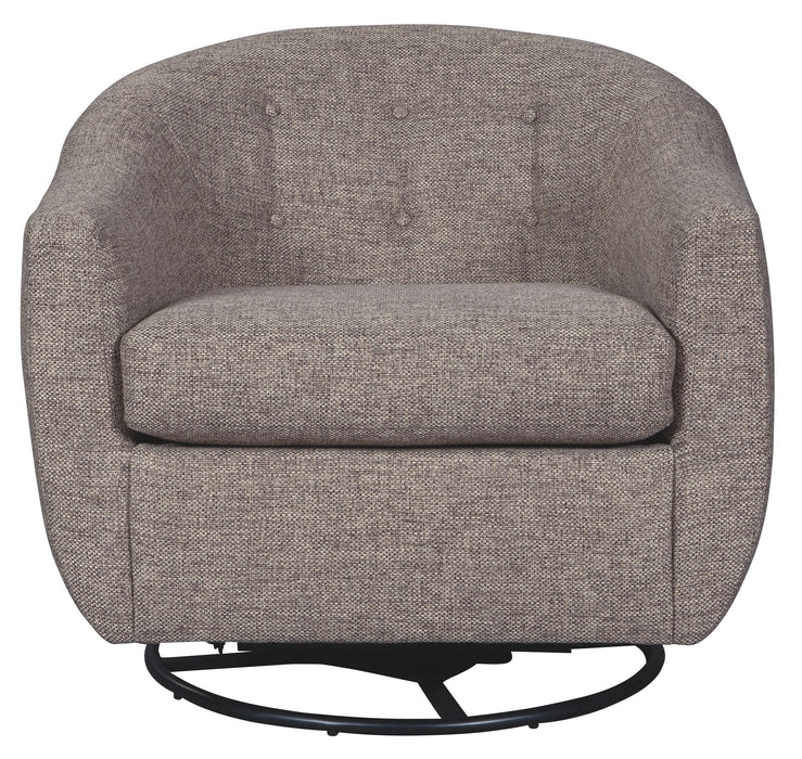 Upshur - Taupe - Swivel Glider Accent Chair - Simple Home Plus
