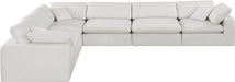 Comfy - 6 Piece Linen Modular Corner Sectional - Simple Home Plus