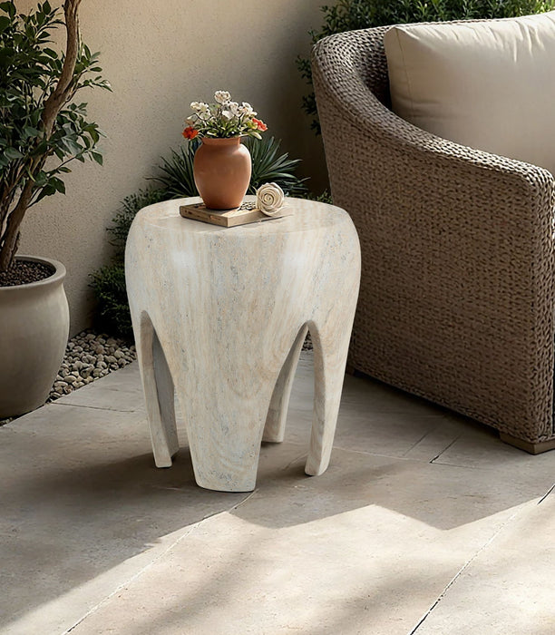 Moxie - Concrete And Fiberglass Indoor / Outdoor End Table - Simple Home Plus