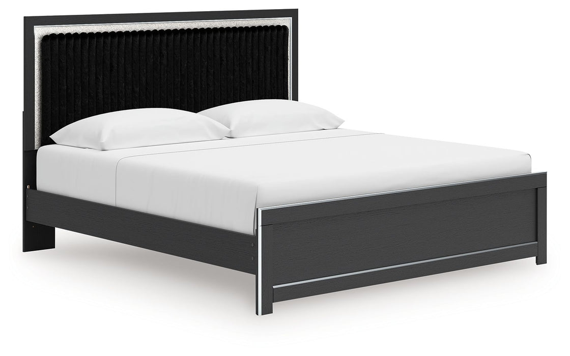 Zuraleus - Upholstered Panel Platform Bed With Roll Slats - Simple Home Plus