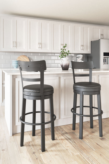 Valebeck - Tall Upholstered Swivel Barstool - Simple Home Plus