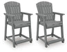 Sanctuary Beach - Barstool (Set of 2) - Dark Gray - Simple Home Plus