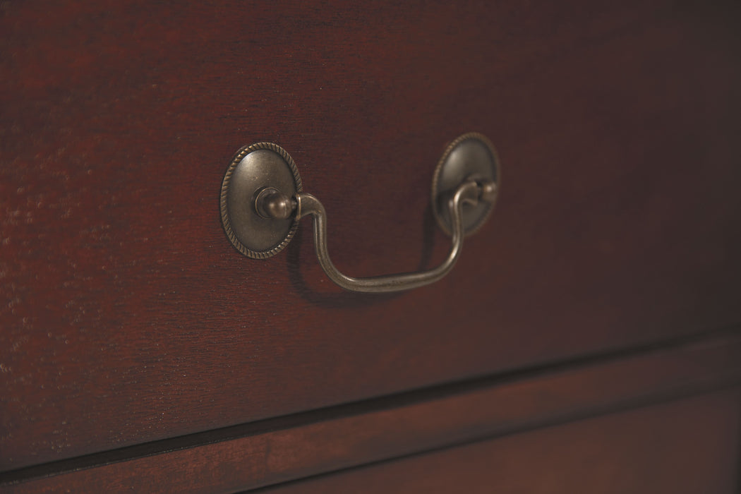 Alisdair - Reddish Brown - Two Drawer Night Stand - Simple Home Plus