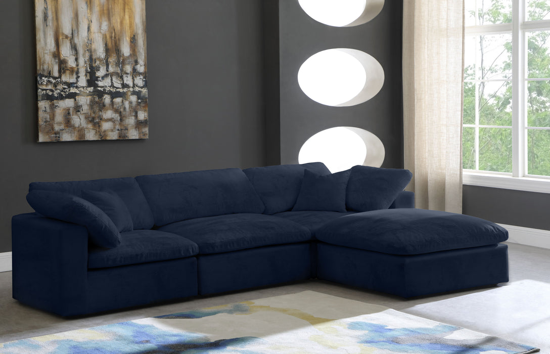 Cozy - 4 Piece Modular Sectional With Chaise - Simple Home Plus