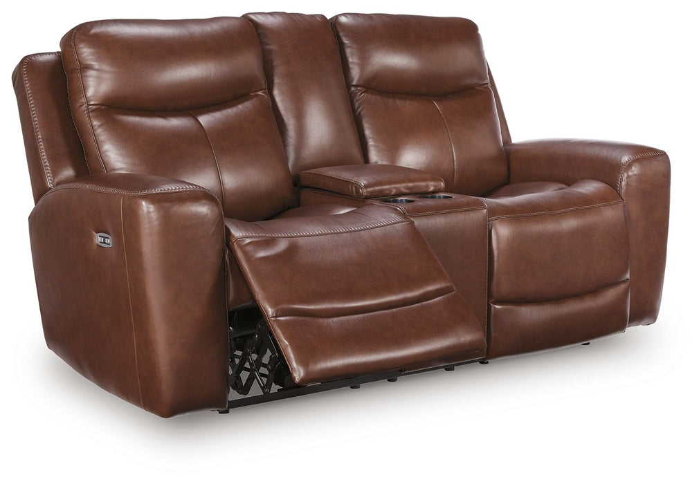 Next Move - Power Reclining Loveseat With Console / Adjustable Headrest - Simple Home Plus