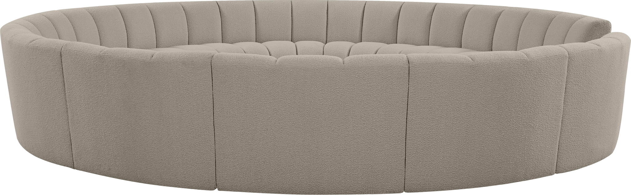 Infinity - 12 Piece Boucle Modular Sectional - Simple Home Plus