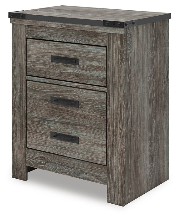 Frandern - Gray - Two Drawer Night Stand - Simple Home Plus