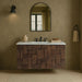 Leonardo - Engineered Stone And Solid Wood 24" Wall Mounted Bathroom Vanity - Simple Home Plus