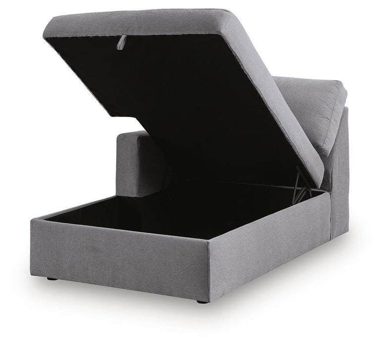 Modmax - LAF Corner Chaise With Storage - Granite