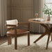 Ravina - Upholstered Dining Chair With Stained Brown Base (Set of 2) - Simple Home Plus