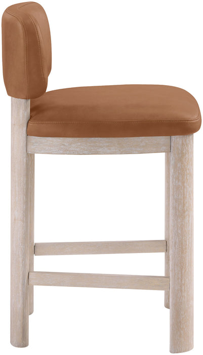 Paloma - Faux Leather Upholstered Counter Stool (Set of 2) - Simple Home Plus