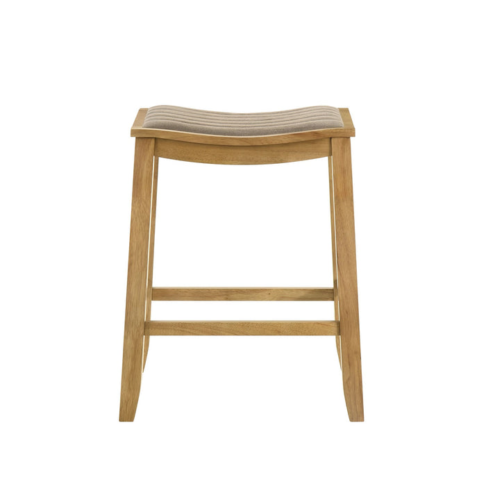Iyani - Coastal Modern Wood Counter Height Kitchen Bar Stool - Simple Home Plus