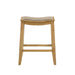 Iyani - Coastal Modern Wood Counter Height Kitchen Bar Stool - Simple Home Plus