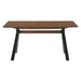 Laredo - Mid-Century Modern Dining Table - Walnut / Black - Simple Home Plus