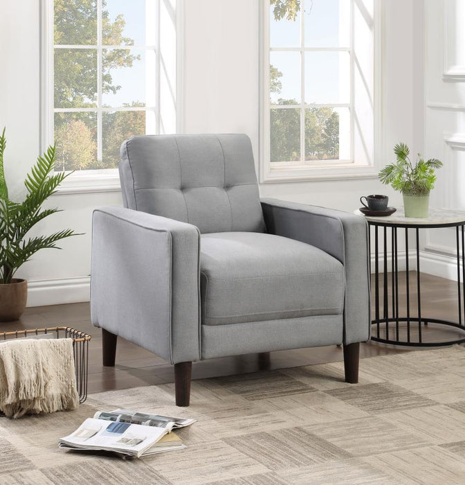Bowen - Upholstered Track Arm Tufted Accent Chair - Simple Home Plus