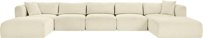 Shaggy - 7 Piece Modular Sectional With 2 Ottomans - Simple Home Plus