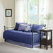 Quebec - Twin Reversible Daybed Cover (Set of 6) - Navy - Simple Home Plus