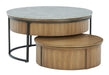 Fridley - Gray / Brown / Black - Nesting Cocktail Tables (Set of 2) - Simple Home Plus