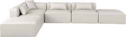 Cube - 6 Piece Modular Corner Armless Sectional - Simple Home Plus