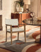 Avon - Vegan Leather Dining Arm Chair - Simple Home Plus
