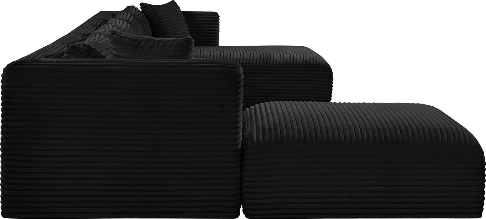 Shaggy - Fabric 6 Piece Modular Sectional With Chaise - Simple Home Plus