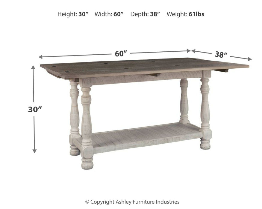 Havalance - Gray / White - Flip Top Sofa Table - Simple Home Plus