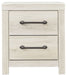 Cambeck - Whitewash - Two Drawer Night Stand - Simple Home Plus