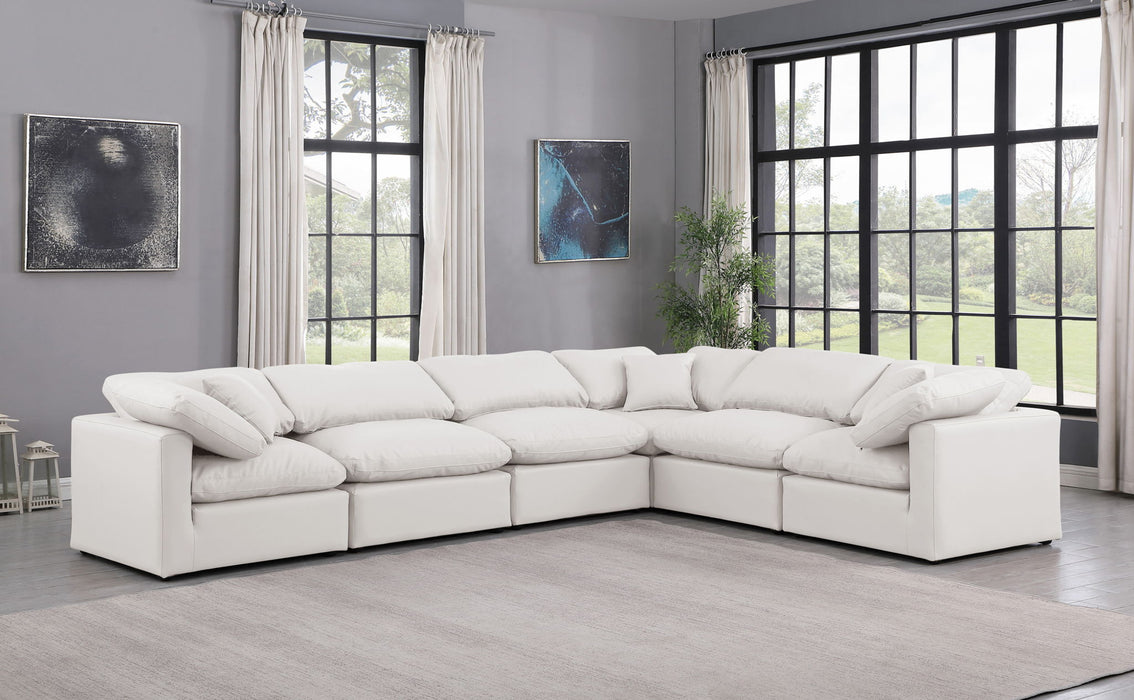 Indulge - Faux Leather 6 Piece Modular Corner Sectional - Simple Home Plus