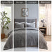 Arctic - King Down Alternative Comforter Mini Set - Gray - Simple Home Plus