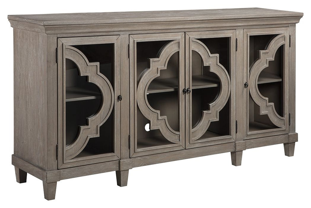 Fossil Ridge - Gray - Accent Cabinet - Simple Home Plus