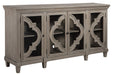 Fossil Ridge - Gray - Accent Cabinet - Simple Home Plus