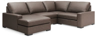 Calden - 4-Piece Sectional With LAF Corner Chaise - Chocolate - Simple Home Plus