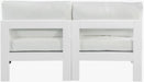 Nizuc - Outdoor Patio 2 Seat Armless Modular Sofa With White Frame - Simple Home Plus
