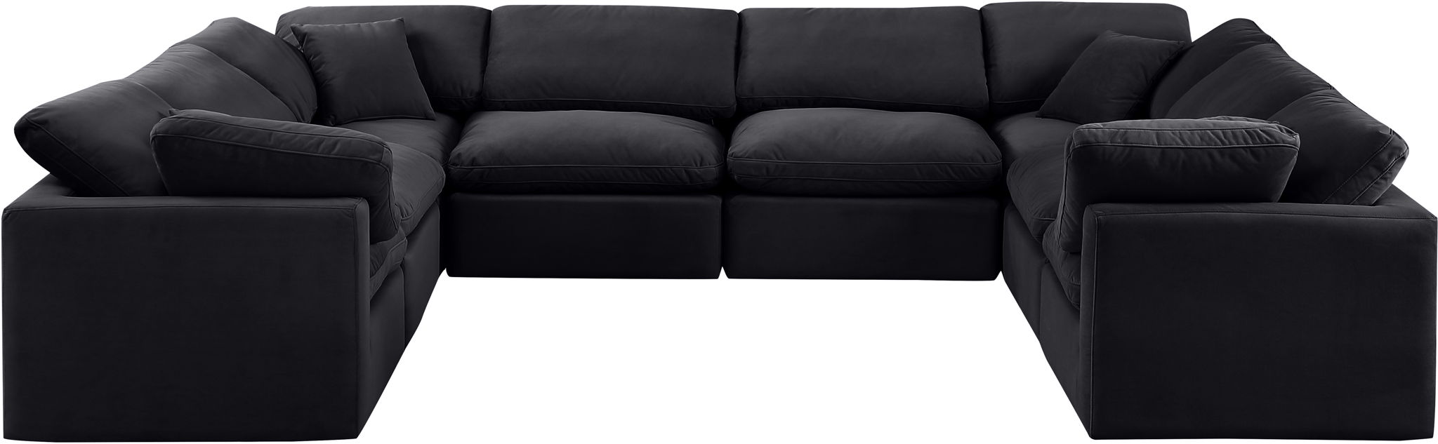 Indulge - Velvet 8 Piece Modular Sectional - Simple Home Plus
