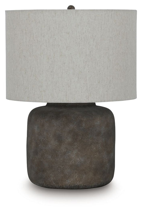 Zandophen - Metal Table Lamp - Antique Gray - Simple Home Plus