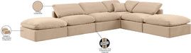 Indulge - Velvet 6 Piece Modular Armless Sectional - Simple Home Plus