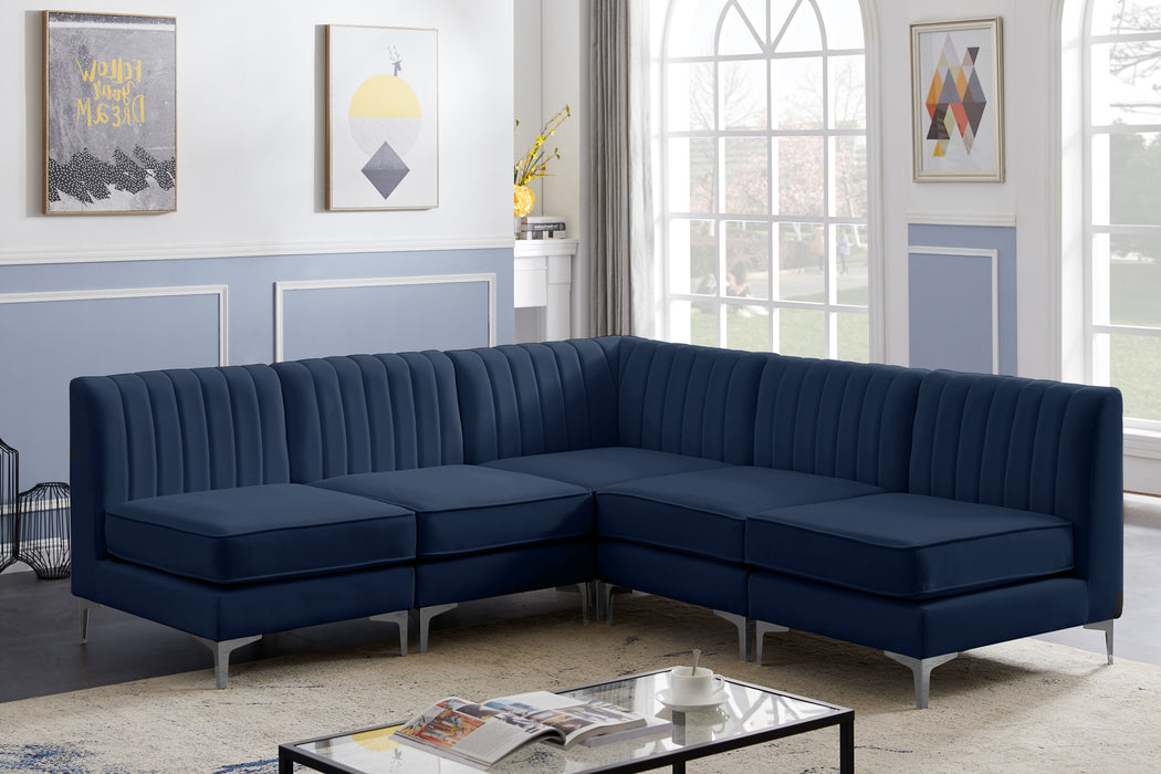 Alina - 5 Piece Armless Sectional - Simple Home Plus