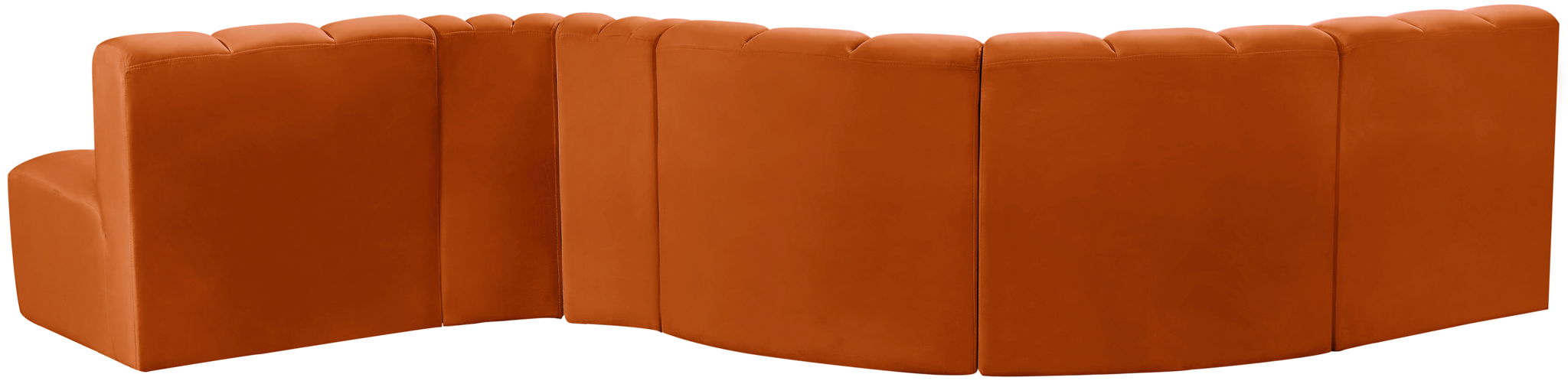 Arc - Velvet 6 Piece Curved Modular Sofa - Simple Home Plus