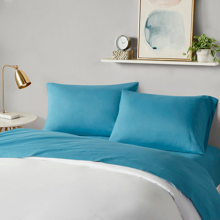 Microfiber - Twin All Season Wrinkle Free Sheet Set - Teal - Simple Home Plus