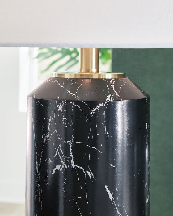 Hanzila - Poly Table Lamp - Black / Gold Finish - Simple Home Plus