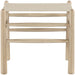 Santos - Faux Leather Upholstered Bench - Natural Frame - Simple Home Plus