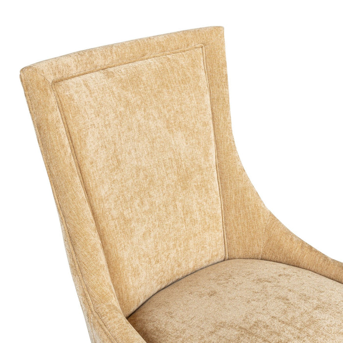 Ultra - Ultra Upholstered Dining Side Chairs With Legs (Set of 2) - Gold - Simple Home Plus