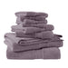800GSM - 8 Piece Antimicrobial Towel Set - Light Purple - Simple Home Plus