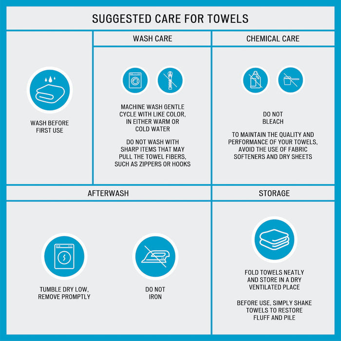 Aegean - 6 Piece Towel Set - Yellow - Simple Home Plus
