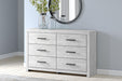 Cayboni - Six Drawer Dresser - Whitewash - Simple Home Plus