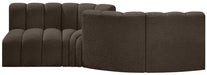 Arc - Boucle Fabric 4 Piece Sofa - Simple Home Plus