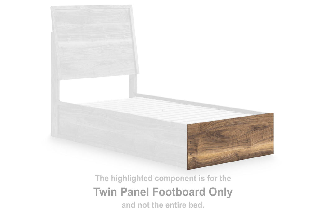 Chirason - Twin Panel Footboard - Brown - Simple Home Plus
