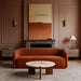 Varenna - Marble Top And Acacia Wood Base Coffee Table - Cream - Simple Home Plus